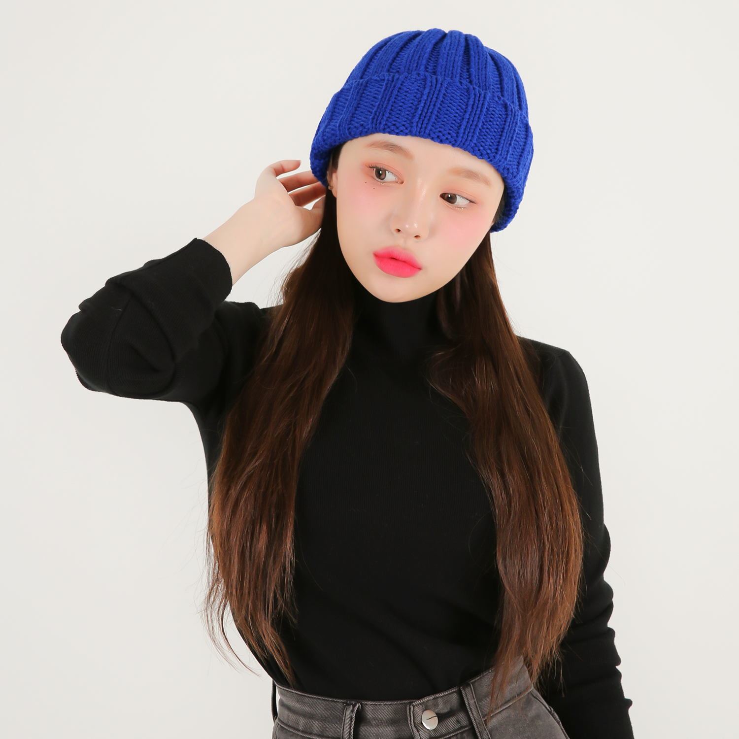 국내생산 베이직 무지 봄 가을 니트 비니 겨울 남녀공용 비니모자 이미지 8
