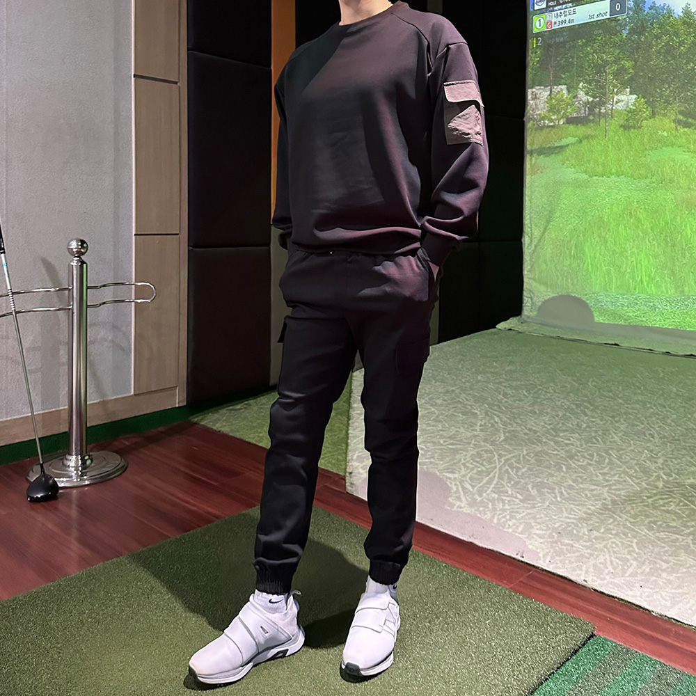 남성골프맨투맨 남자 골프 상의 티셔츠 빅사이즈골프웨어 이미지 6