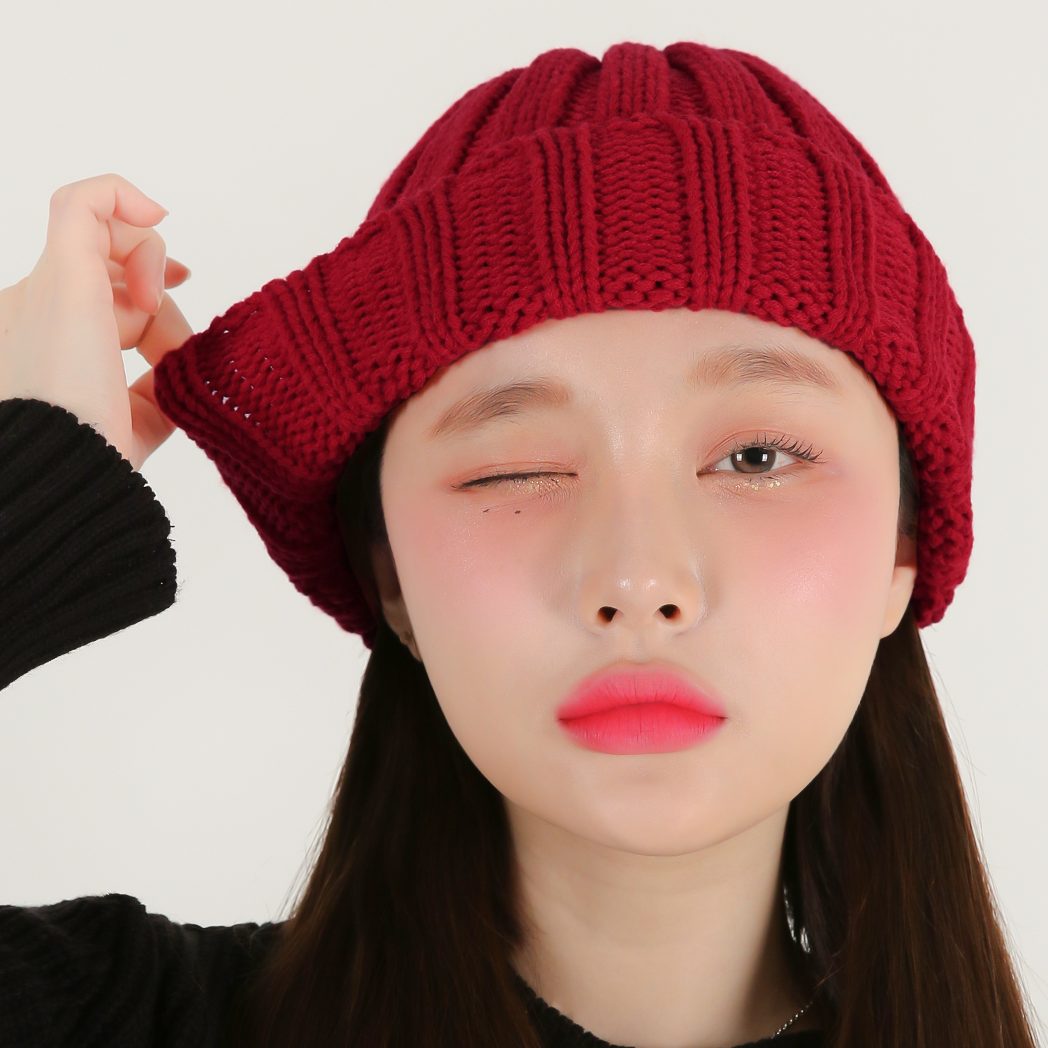 국내생산 베이직 무지 봄 가을 니트 비니 겨울 남녀공용 비니모자 - 상세 이미지 5