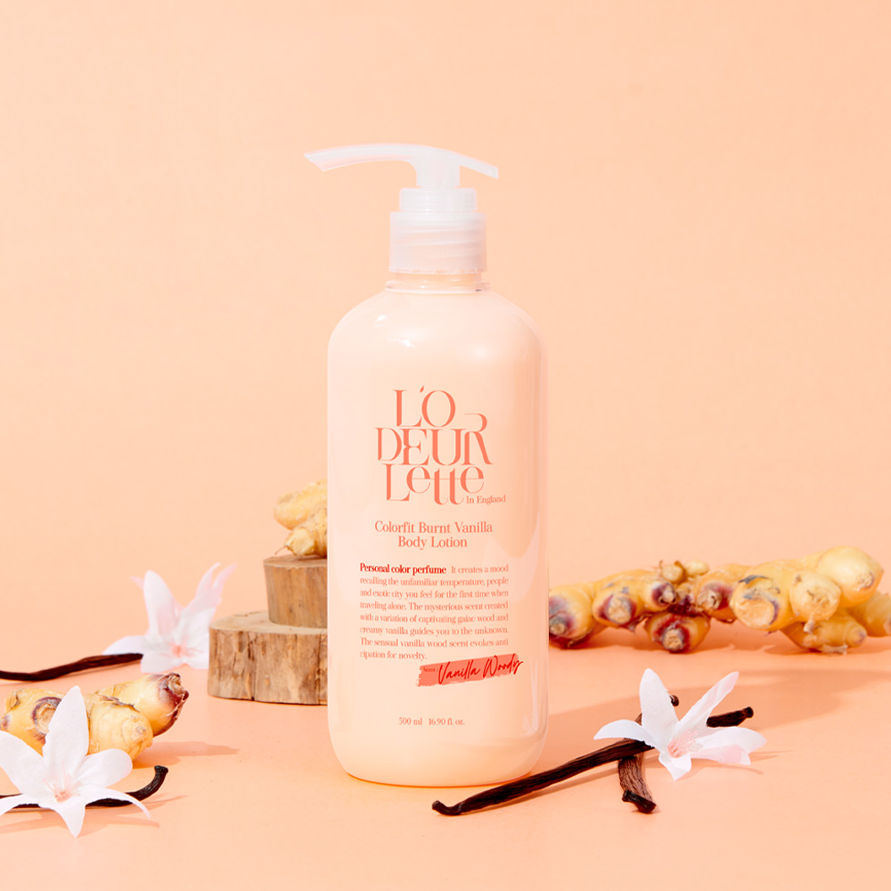 로더렛 컬러핏 퍼퓸 바디로션 번트 바닐라, 500ml, 1개 - 상세 이미지 3