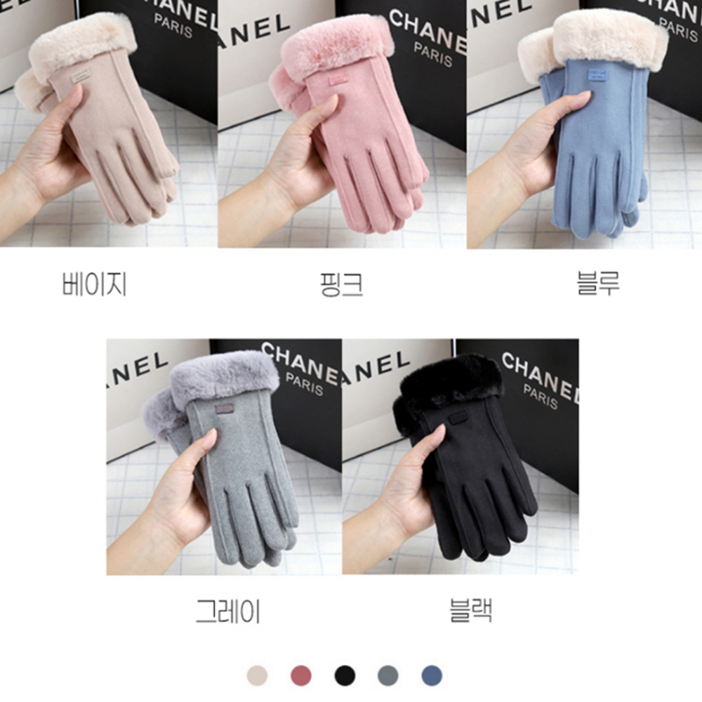 여성겨울장갑 혼주 작은손장갑 중학생 운전용 블랙 - 상세 이미지 2