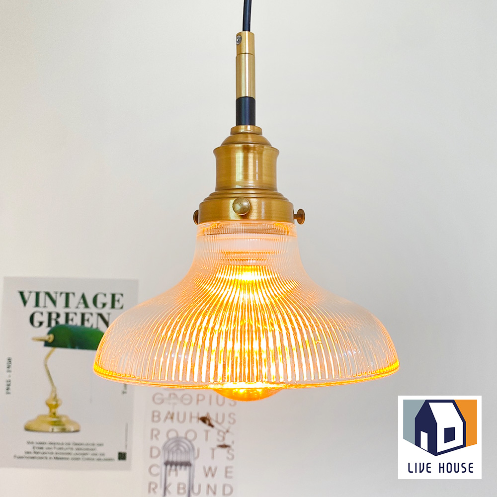 LED 빈티지 레일 조명 유리 식탁등 카페 식탁 펜던트 조명 빗살 투명