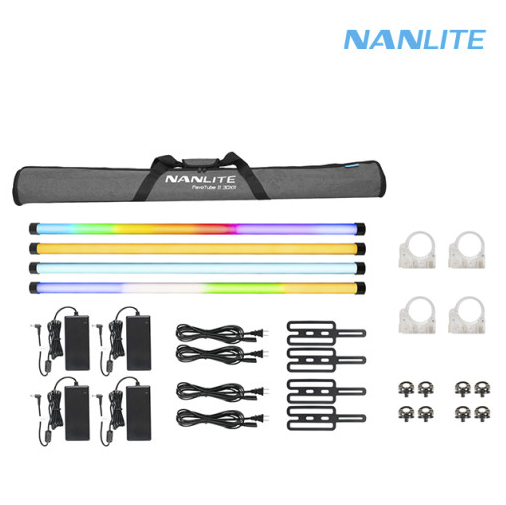 NANLITE 파보튜브II 30XR 4라이트 키트 RGB조명 / Pavo Tube II 30XR