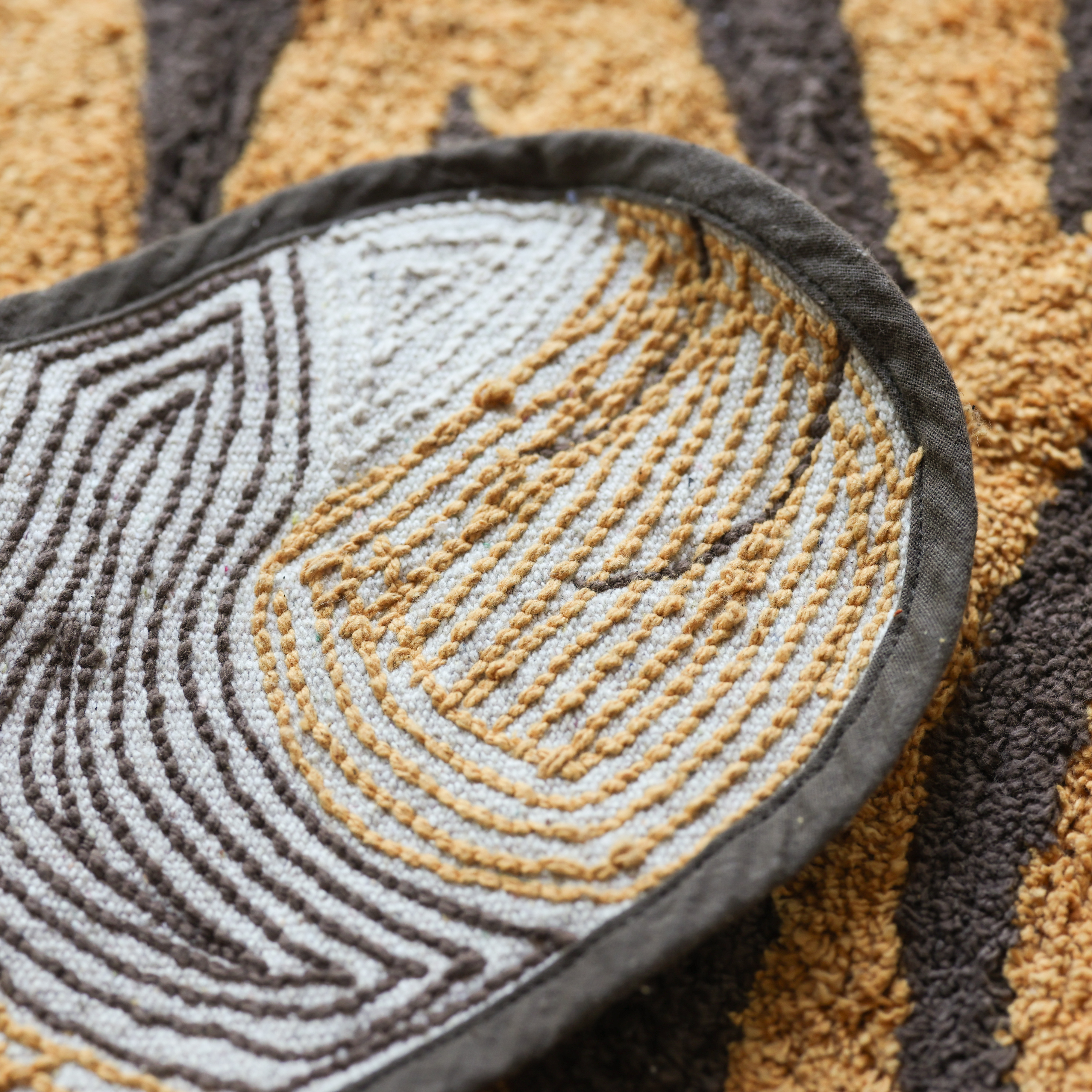 즐거운 동물원 순면 빅 발매트 호랑이 러그