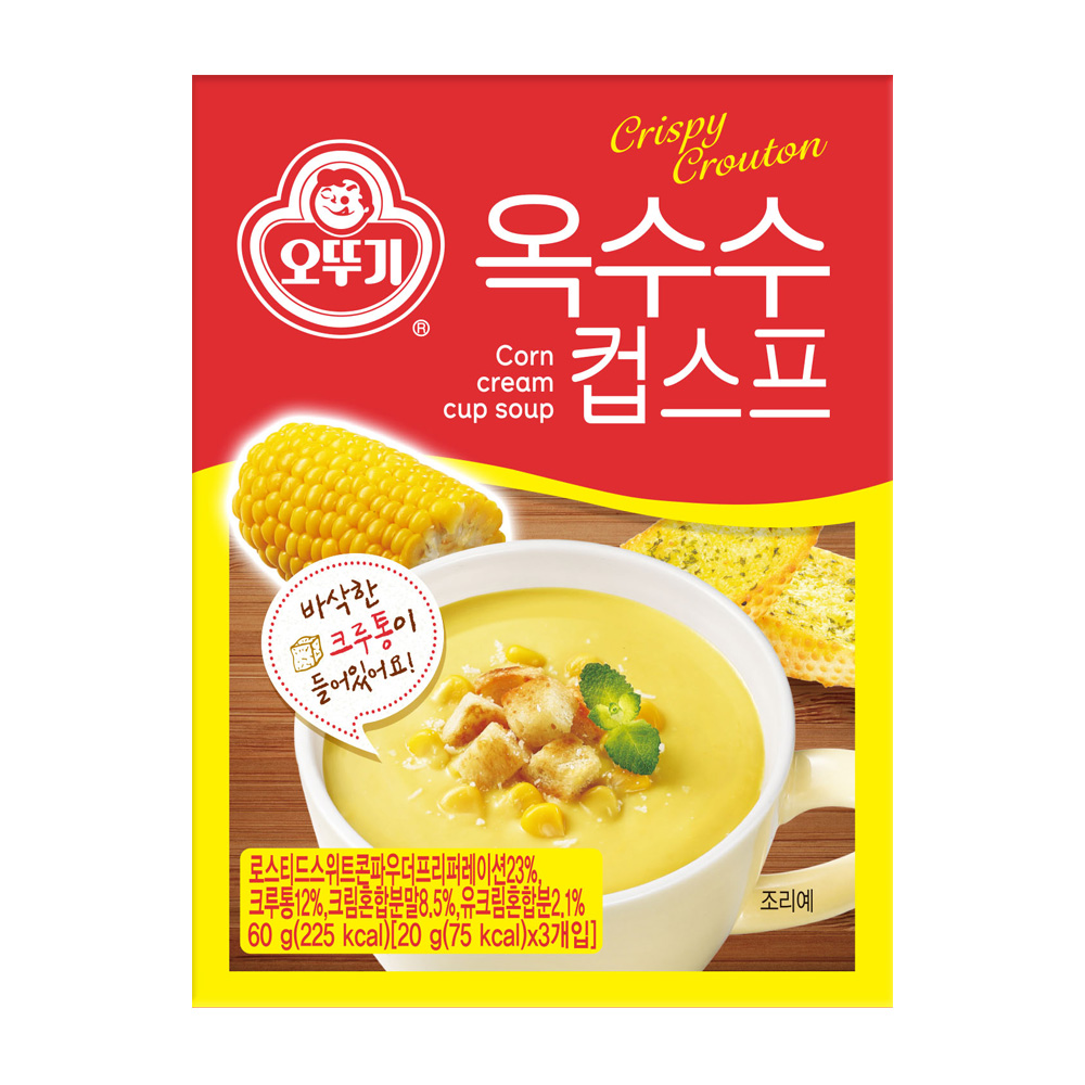 오뚜기 옥수수 컵스프 3입 60g - 상품 이미지