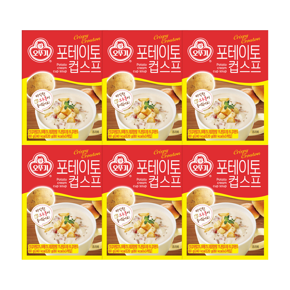 오뚜기 포테이토 컵스프 3입 60g 6개 - 상품 이미지