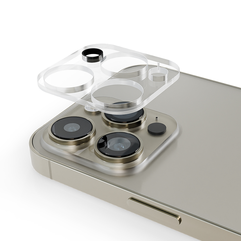 아이폰 카메라 렌즈 풀커버 강화유리필름 아이폰15 프로, 1매입