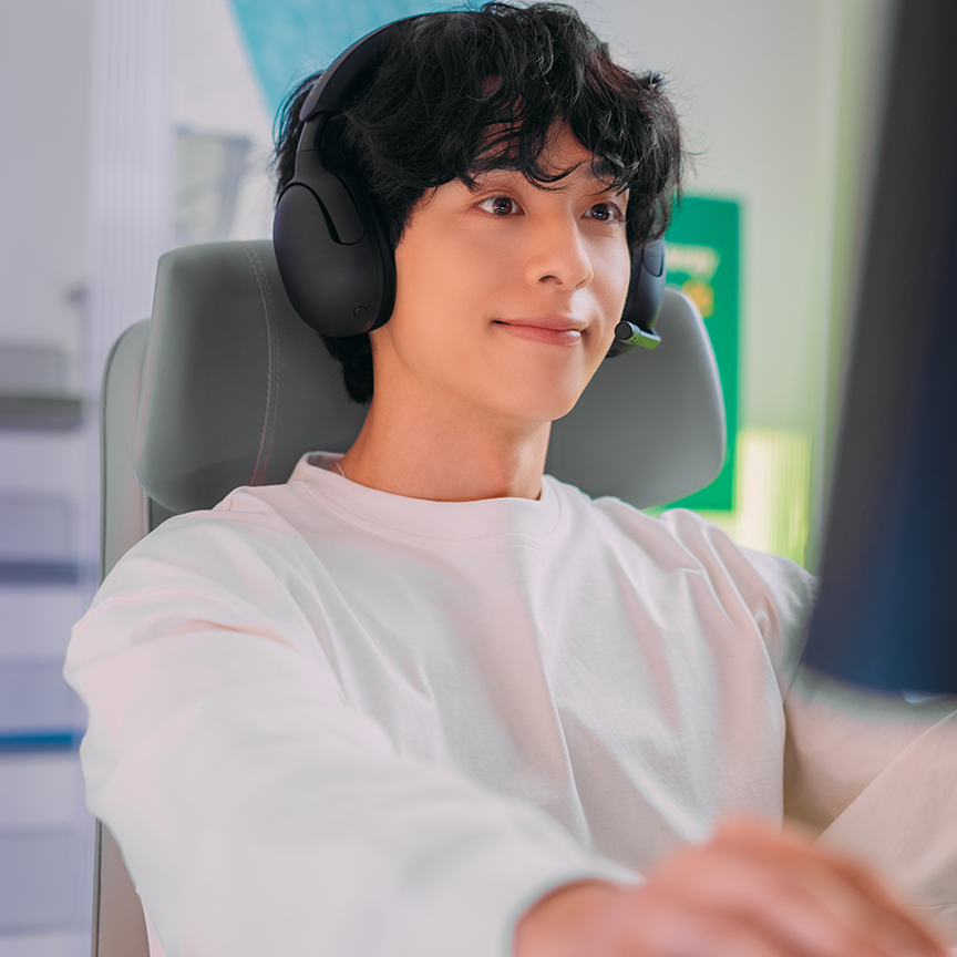 소니 인존 INZONE H5(화이트) 무선 게이밍 헤드셋 - 상세 이미지 3