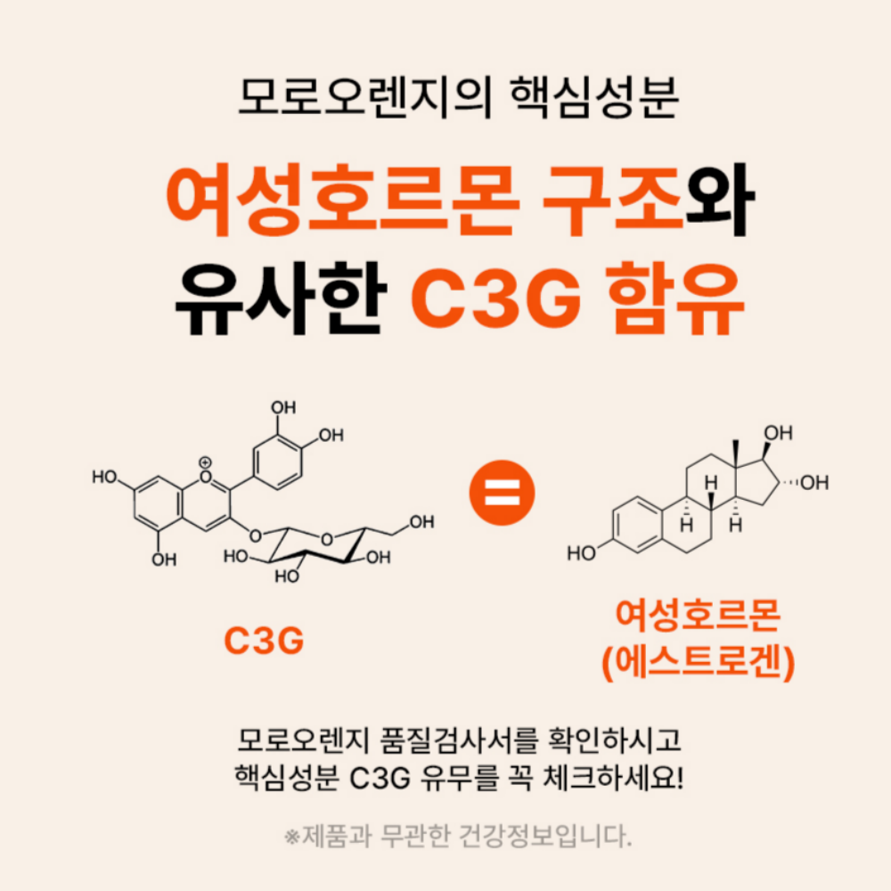 모로오렌지 모로실 모르실 C3G 이탈리아 추출 분말 식약처 HACCP 60정, 1개 이미지 4