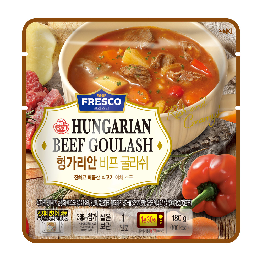 오뚜기 프레스코 헝가리안 비프굴라쉬 180g - 상품 이미지