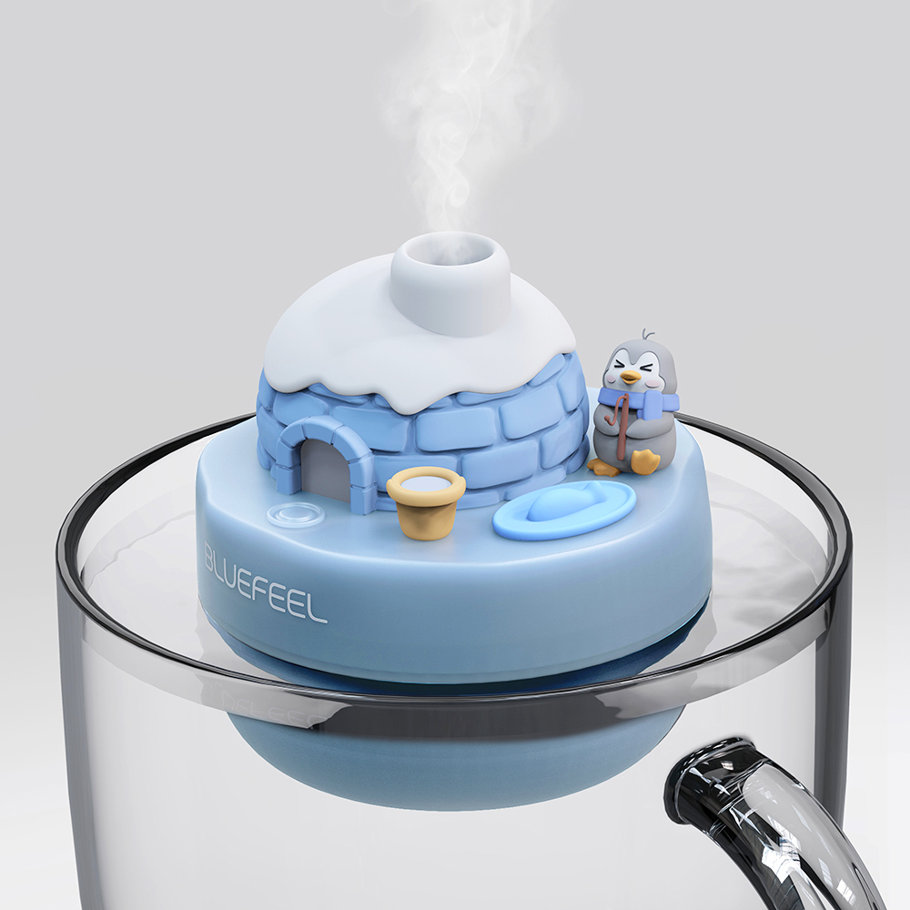 블루필 둥둥 미니가습기 휴대용 무선 사무실 캠프파이어