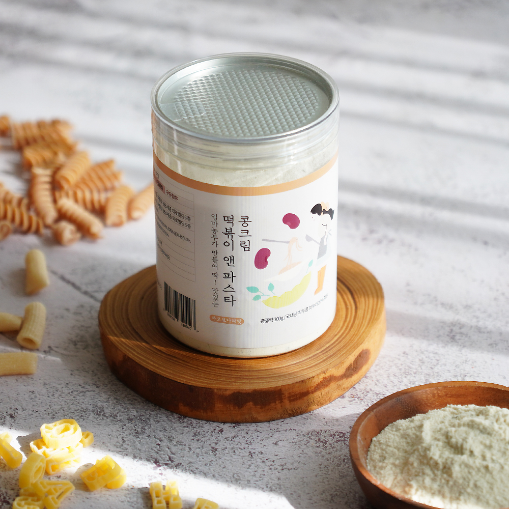 떡볶이 앤 까르보나라소스 콩 크림파스타소스 분말가루 300g - 상품 이미지