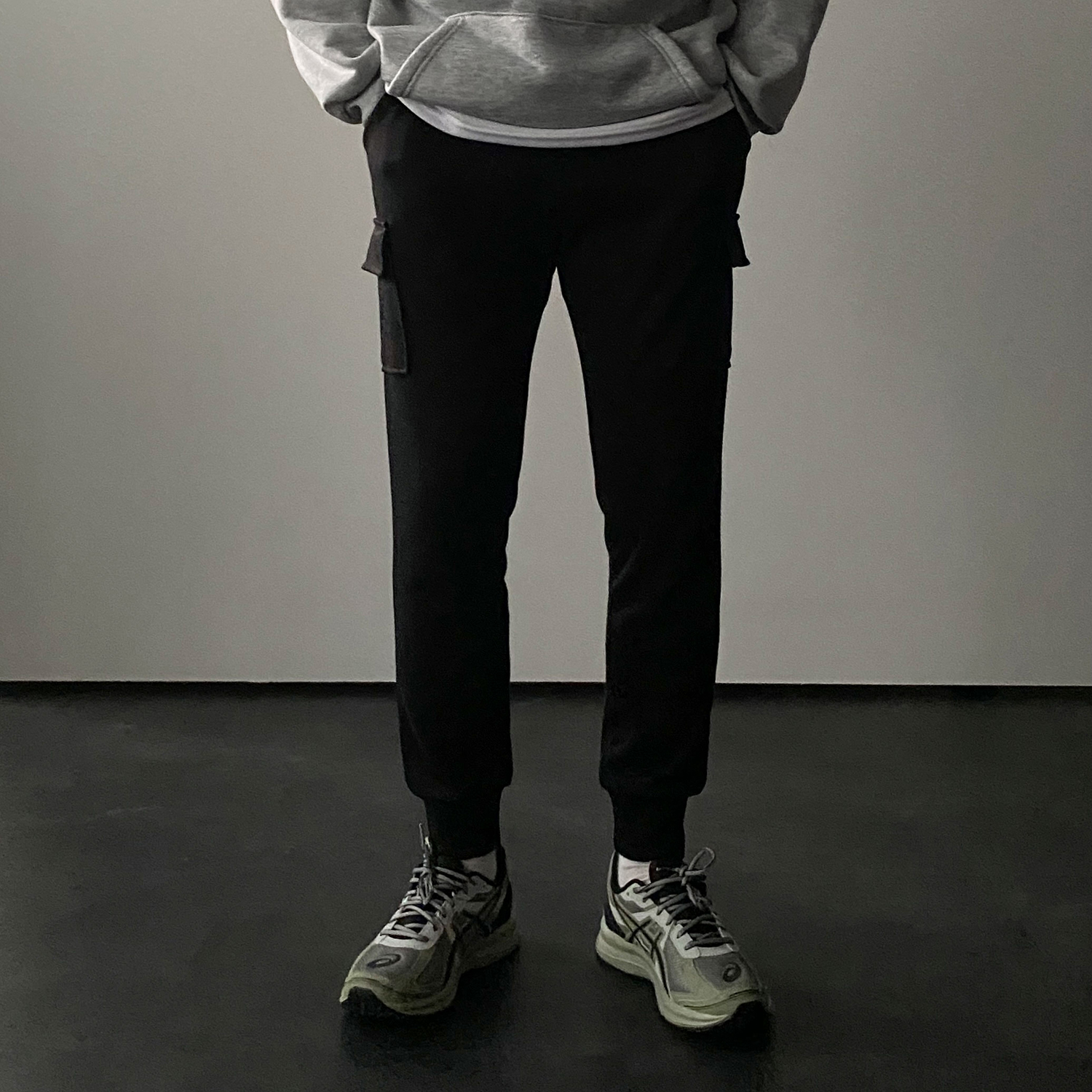 회색트레이닝바지 기모트레이닝바지 체육복 이미지 3