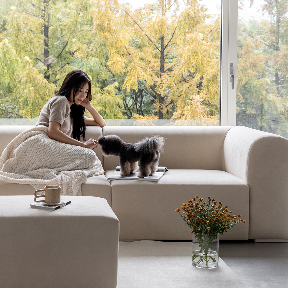 반트 푸딩 모듈 4.5인 패브릭소파