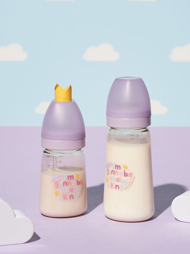 마더케이 신생아 PPSU 젖병 배앓이방지 (노꼭지) 180ml, 1개, 베베(라일락) - 상세 이미지 2