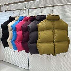 크롭 패딩조끼 베스트 숏 7color 착용 후기 | 사이즈/핏 총정리 - 상품 이미지 3