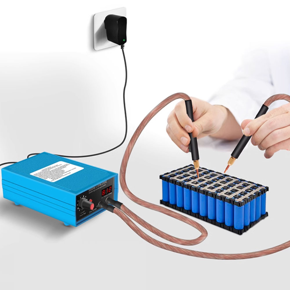 휴대용 미니 스폿용접기 18650 배터리 팩 니켈 5000w 스폿용접 220V 충전기포함 - 상품 이미지