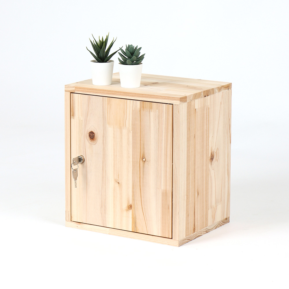 삼나무 우드블럭 공간박스 락카형