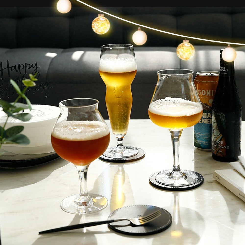 예쁜 맥주잔 세트 유리 수입 맥주 글라스 필스너 전용잔 - 메인 이미지