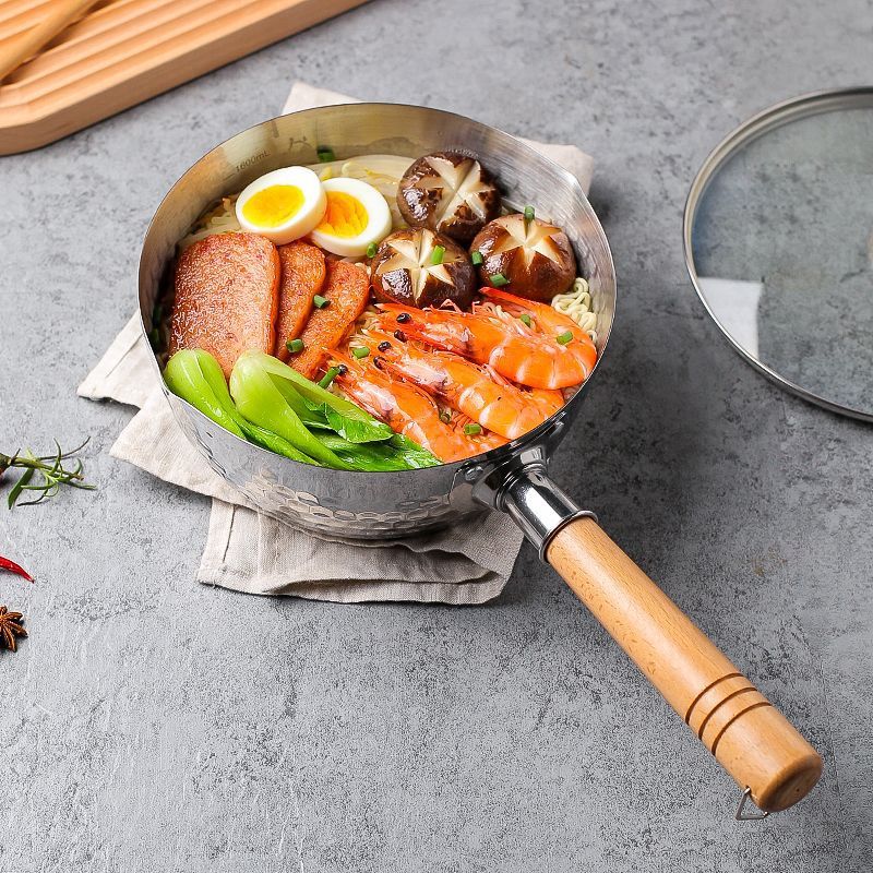 함마톤 라면냄비 스텐 IH 인덕션 편수 냄비 밀크팬 가정용 - 상품 이미지