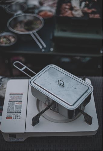 키녹스 반합 뚜껑 세트 군용 사각 캠핑 스텐 백패킹