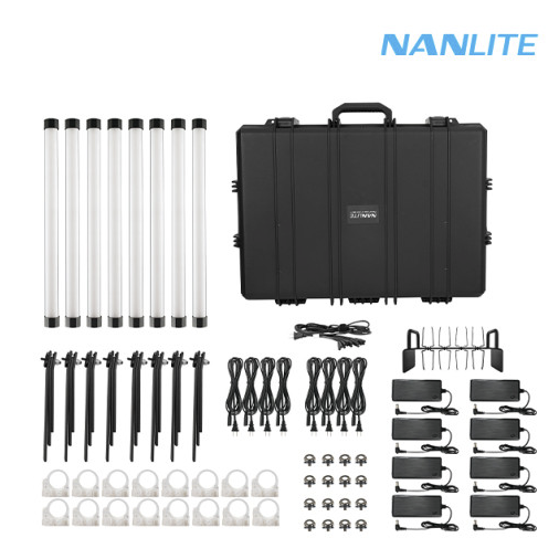 NANLITE 파보튜브II 15XR 8라이트 키트 RGB조명 / Pavo Tube II 15XR