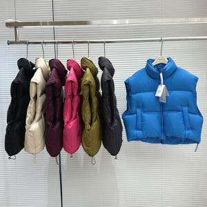 크롭 패딩조끼 베스트 숏 7color 착용 후기 | 사이즈/핏 총정리 - 상품 이미지 4