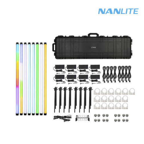 NANLITE 파보튜브II 30XR 8라이트 키트 RGB조명 / Pavo Tube II 30XR