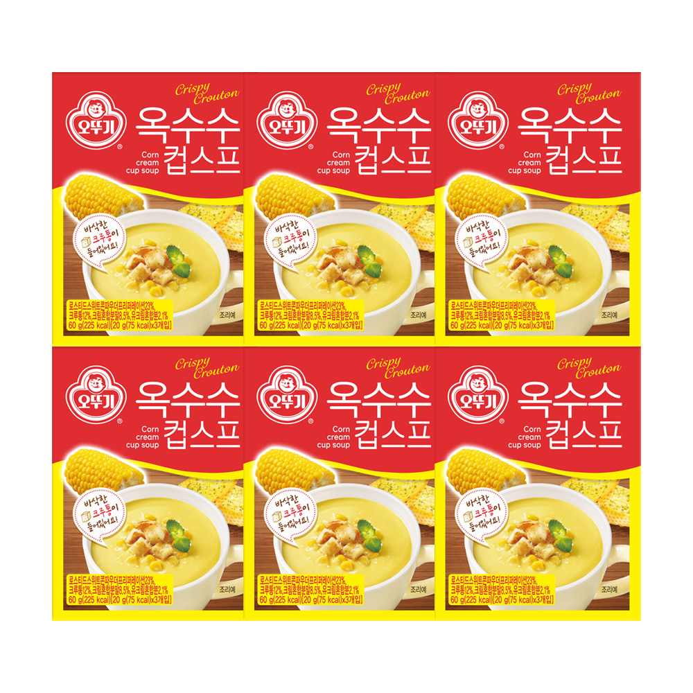 오뚜기 옥수수 컵스프 3입 60g 6개 - 상품 이미지