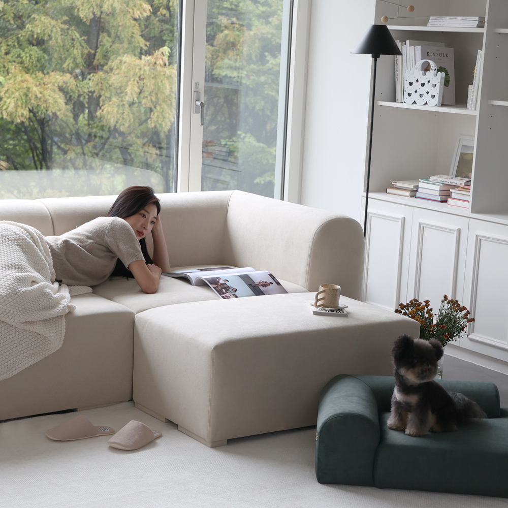 반트 푸딩 모듈 4.5인 패브릭소파