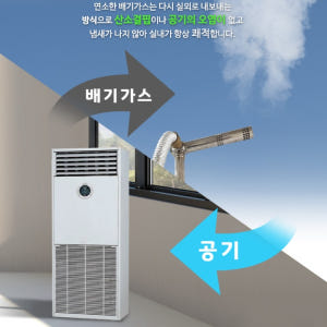 매장 교회 도시가스온풍기 업소용 산업용 회사용 LNG난방기 개봉기 | 실사용 후기 - 상품 이미지 3
