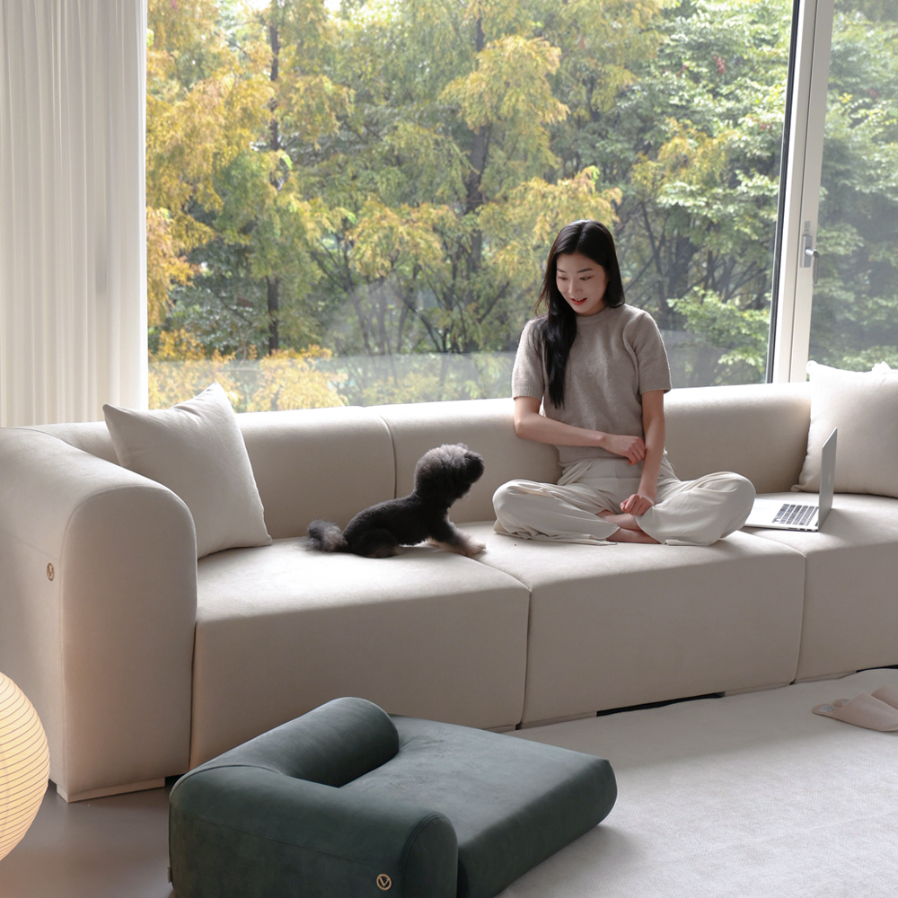 반트 푸딩 모듈 4.5인 패브릭소파