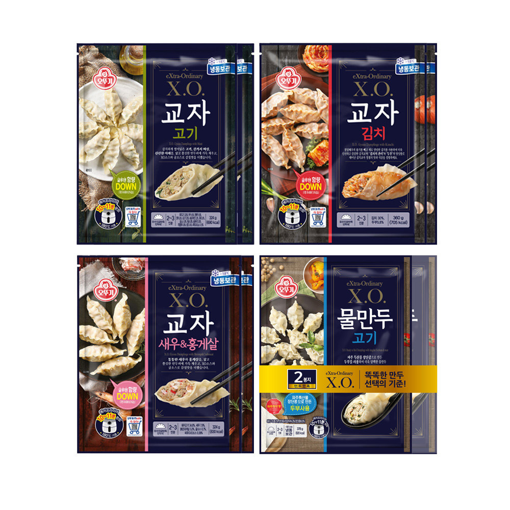 오뚜기 X.O. 교자만두 2개+교자김치 2개+교자새우&홍게살 2개+물만두 2개 - 상세 이미지 5