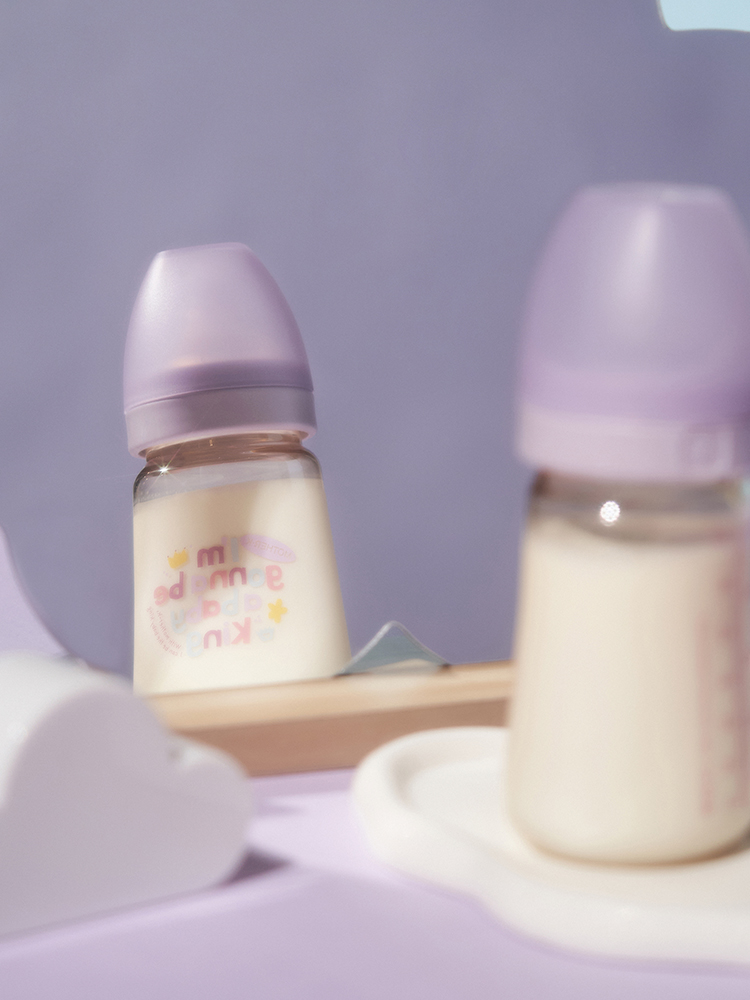 마더케이 신생아 PPSU 젖병 배앓이방지 (노꼭지) 180ml, 1개, 베베(라일락) - 상세 이미지 3