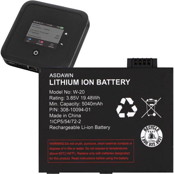 ASDAWN 넷기어 NetGear Nighthawk 5G WiFi 6 모바일 핫스팟 AT&T M5 MR5000 MR5100 MR5200 MR5200-100EUS 라우터용 W-10a : four