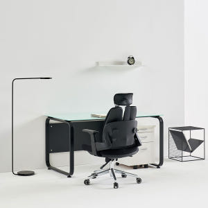 티에스퍼니처 데임 A형 강화유리 사무용책상 1800x600 솔직 후기 | 실제 배치 사진 포함 - 상품 이미지 4