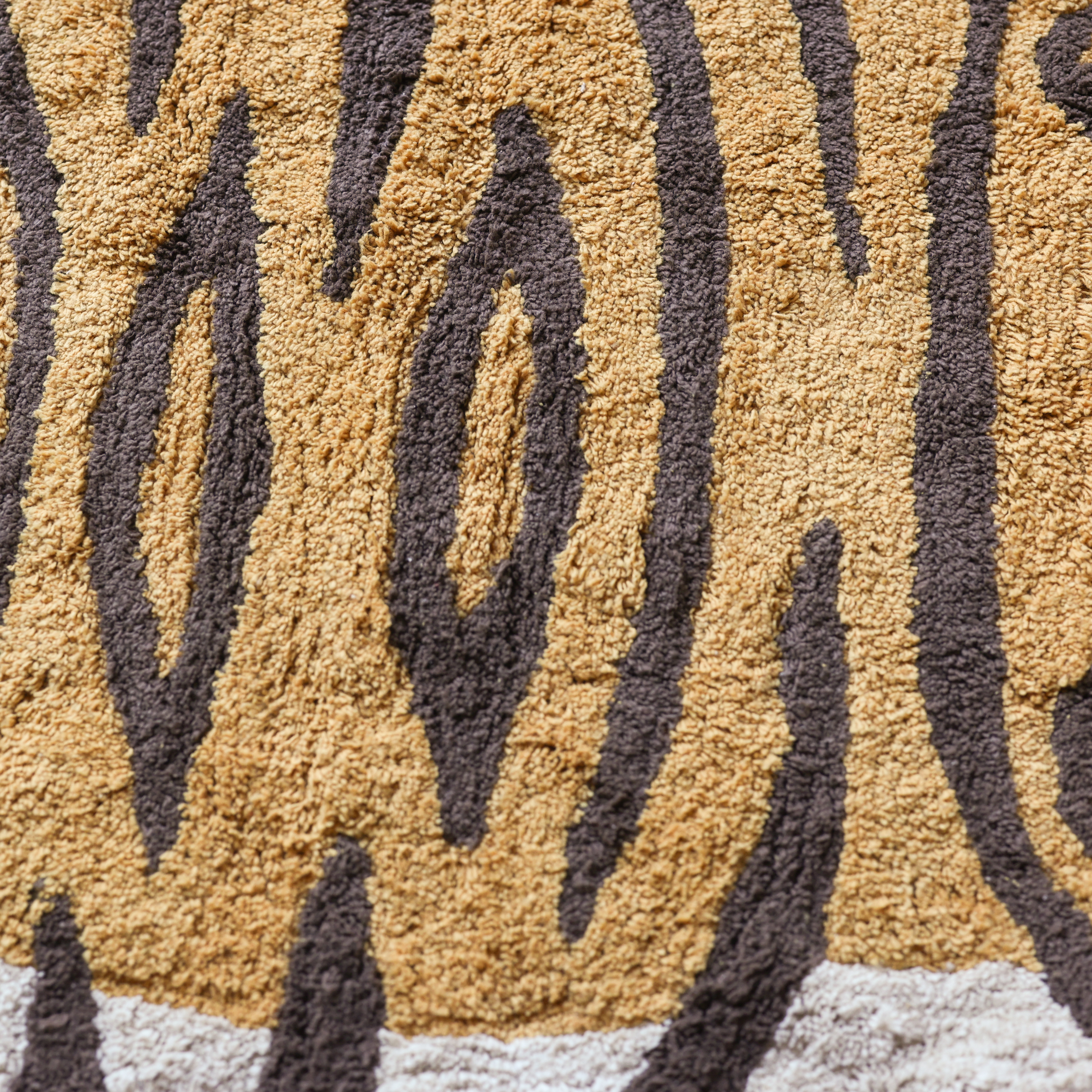 즐거운 동물원 순면 빅 발매트 호랑이 러그