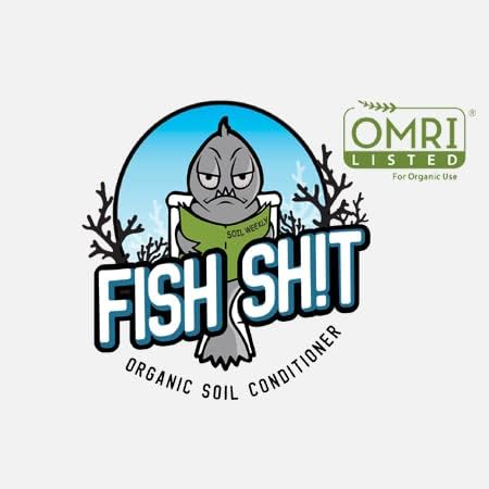 식물 옆 Fish Sh!t 비료 병