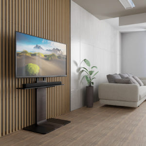 카멜마운트 TV 우드스타일 삼성 LG 호환 높이조절 티비스탠드 거치대 S... 개봉기 | 실사용 후기 - 상품 이미지 2