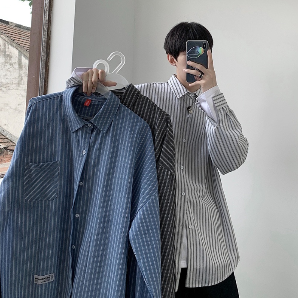 샤이니 키 옷 정보 예능 나혼자 산다 남성용 셔츠 스트라이프 오버핏 남친룩 08 이미지 2