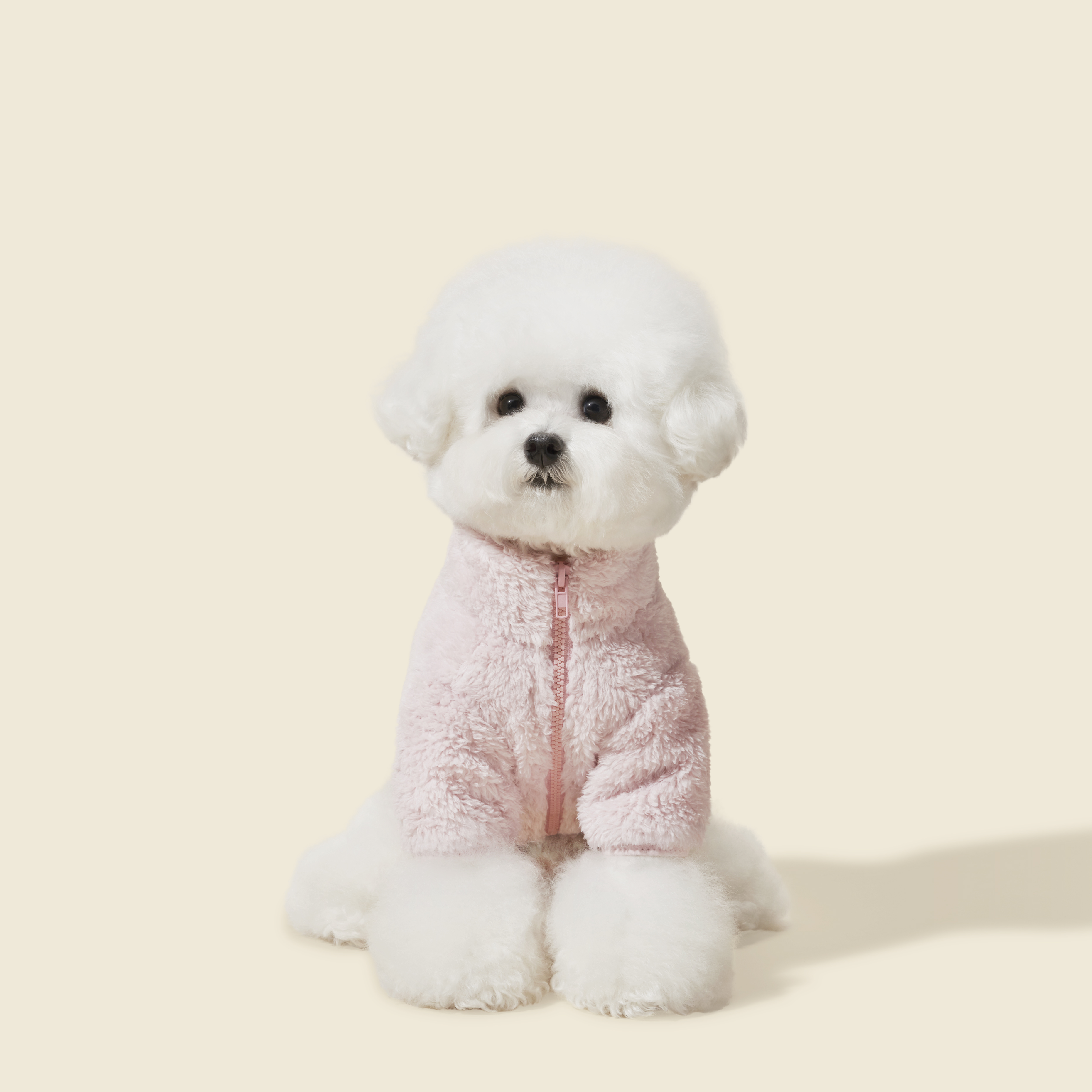 강아지후리스 네오핏 겨울옷 소형견 중형견 애견 패딩 고양이 조끼 올인원 뽀글이 S - 상세 이미지 4