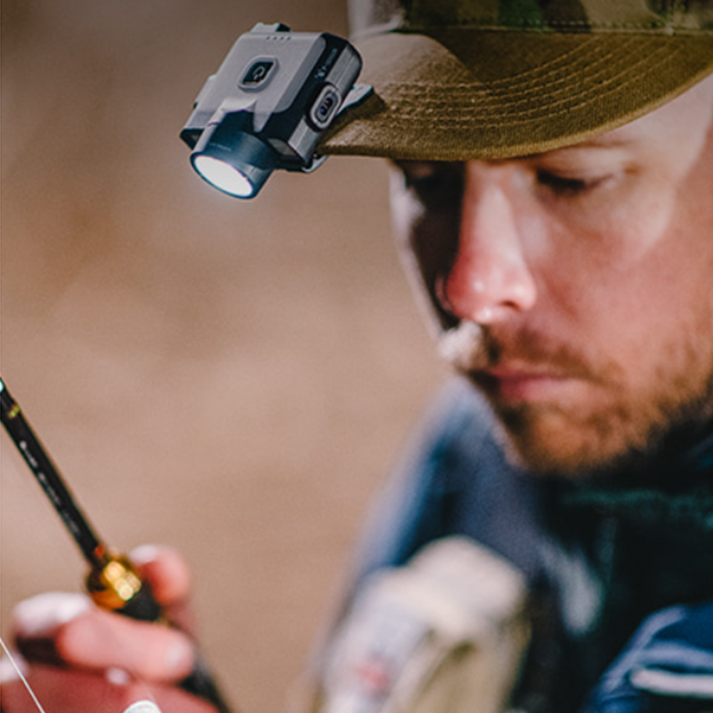 크레모아 캡온 120D 캡라이트 헤드랜턴 충전식 LED 모자 백패킹 등산 캠핑 랜턴