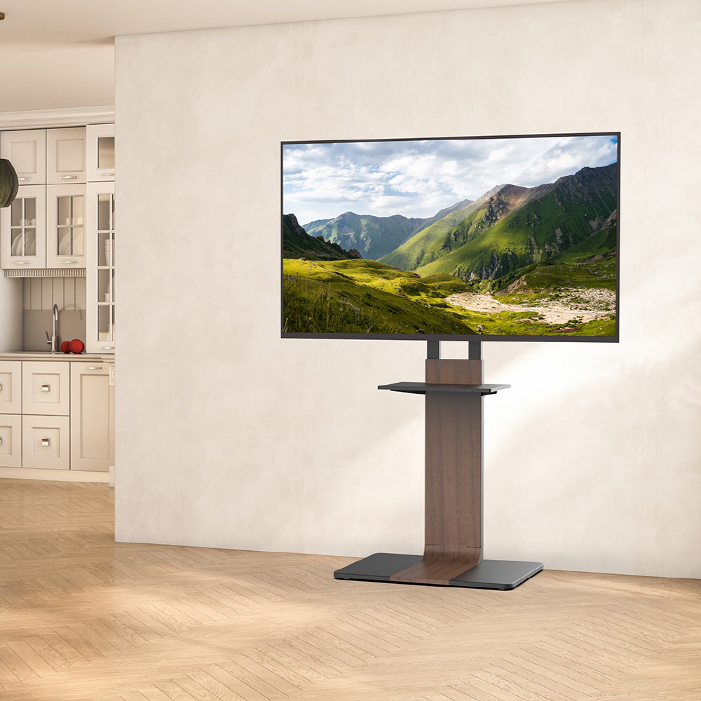 카멜마운트 TV 우드스타일 삼성 LG 호환 높이조절 티비스탠드 거치대 SB80 이미지 4