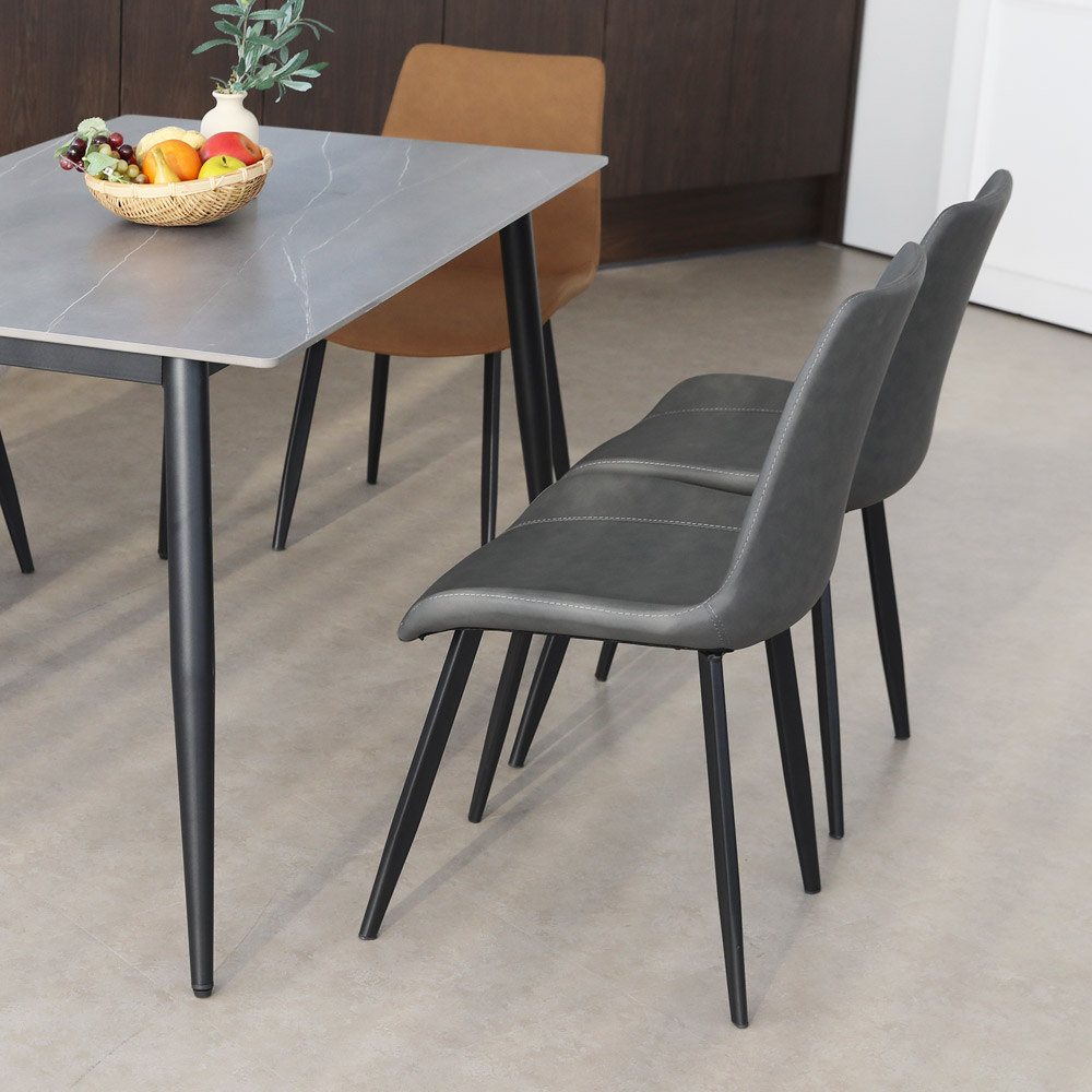 린백토리 고급 가죽 인테리어 편한 예쁜 식탁 의자 테이블 주방 의자 다이닝체어