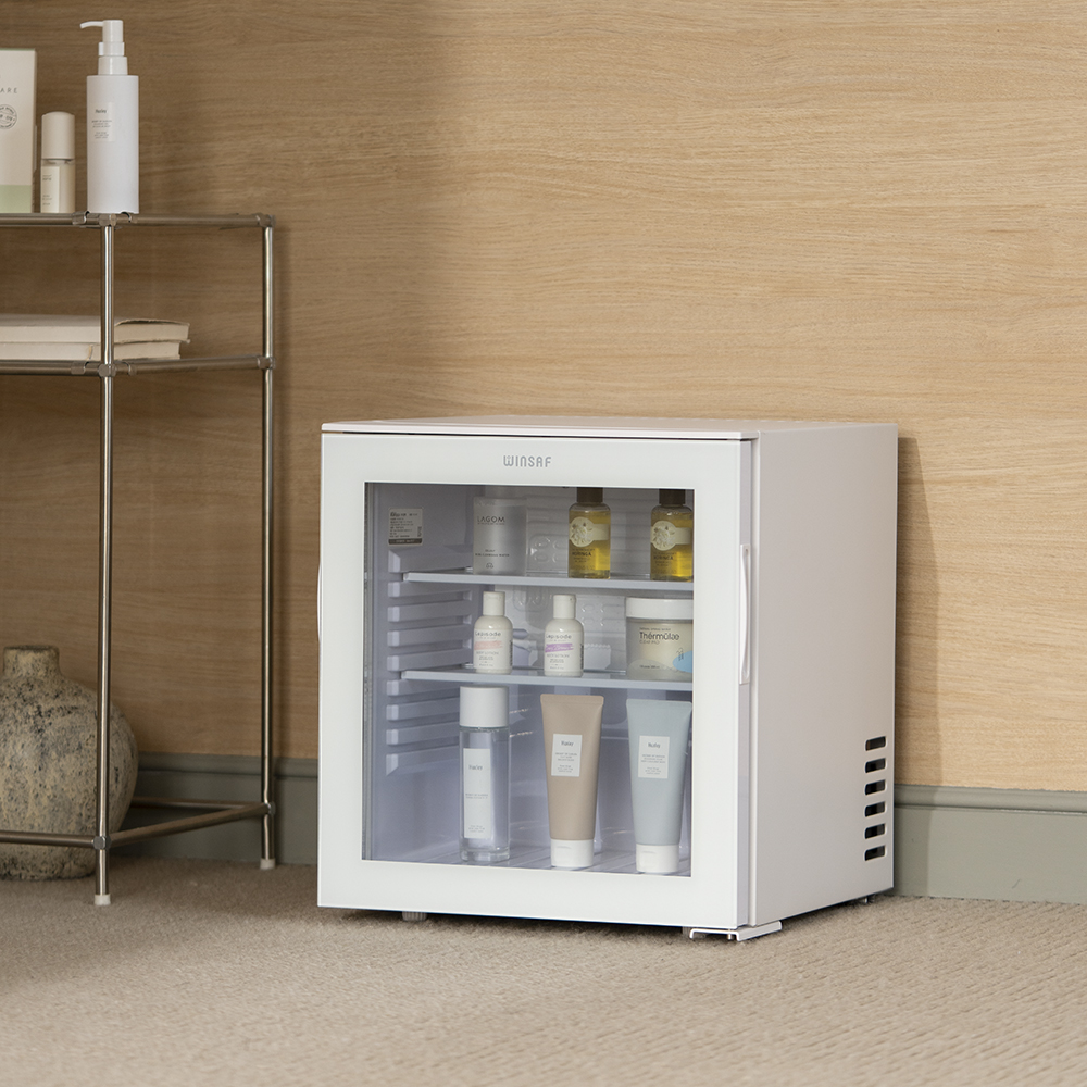 윈세프 미니 쇼케이스냉장고 XC-25D 25L 홈카페 원룸 음료수 술장고 윈텍
