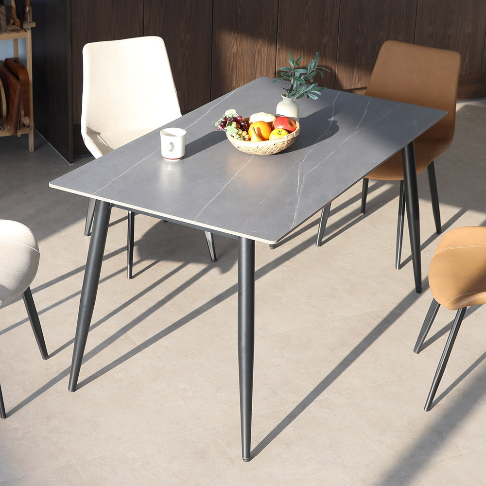 린백토리 포세린 세라믹 식탁 1400 통세라믹 4인용 식탁 테이블 의자 세트