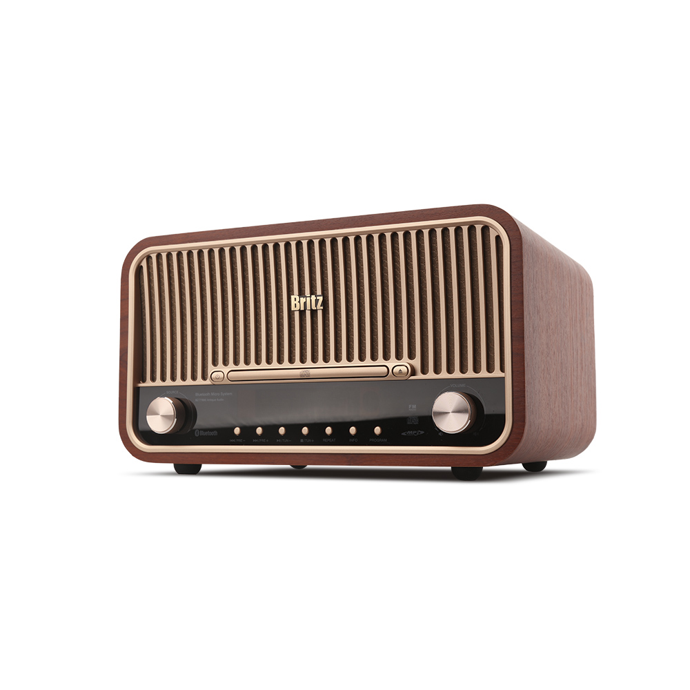 브리츠 BZ-T7800 Plus 엔틱 CD FM 라디오 다기능 오디오 스피커 이미지 3