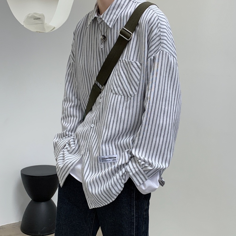나혼자 산다 나혼산 남성용 셔츠 키 옷 정보 스트라이프 오버핏 남친룩 07 이미지 3