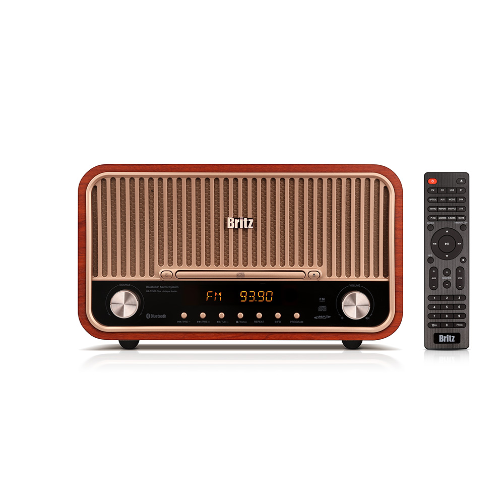 브리츠 BZ-T7800 Plus 엔틱 CD FM 라디오 다기능 오디오 스피커 이미지 2
