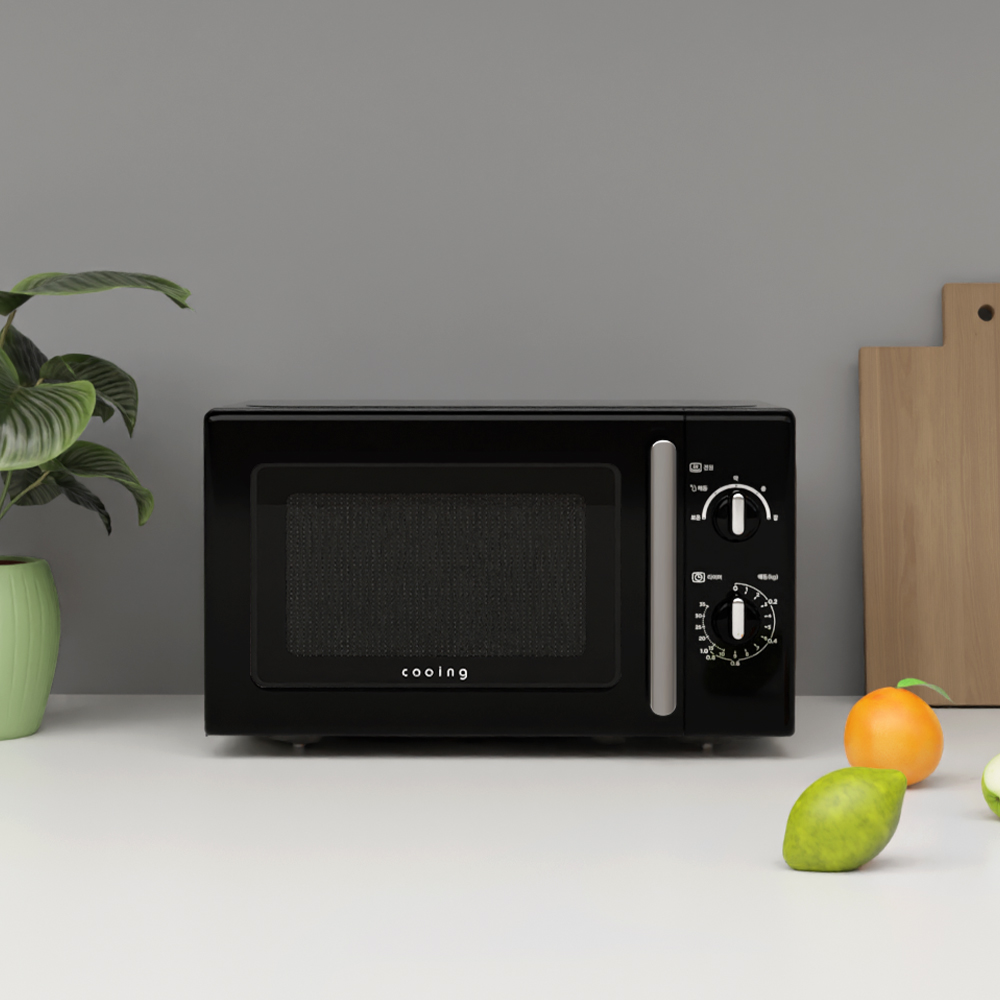 쿠잉 레트로 전자렌지 MM-R20AB 블랙 전자랜지 미니 소형